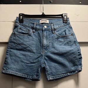 RSQ Classic Midi Blue Jean Shorts size 23 Tilly’s 4 inch inseam Denim